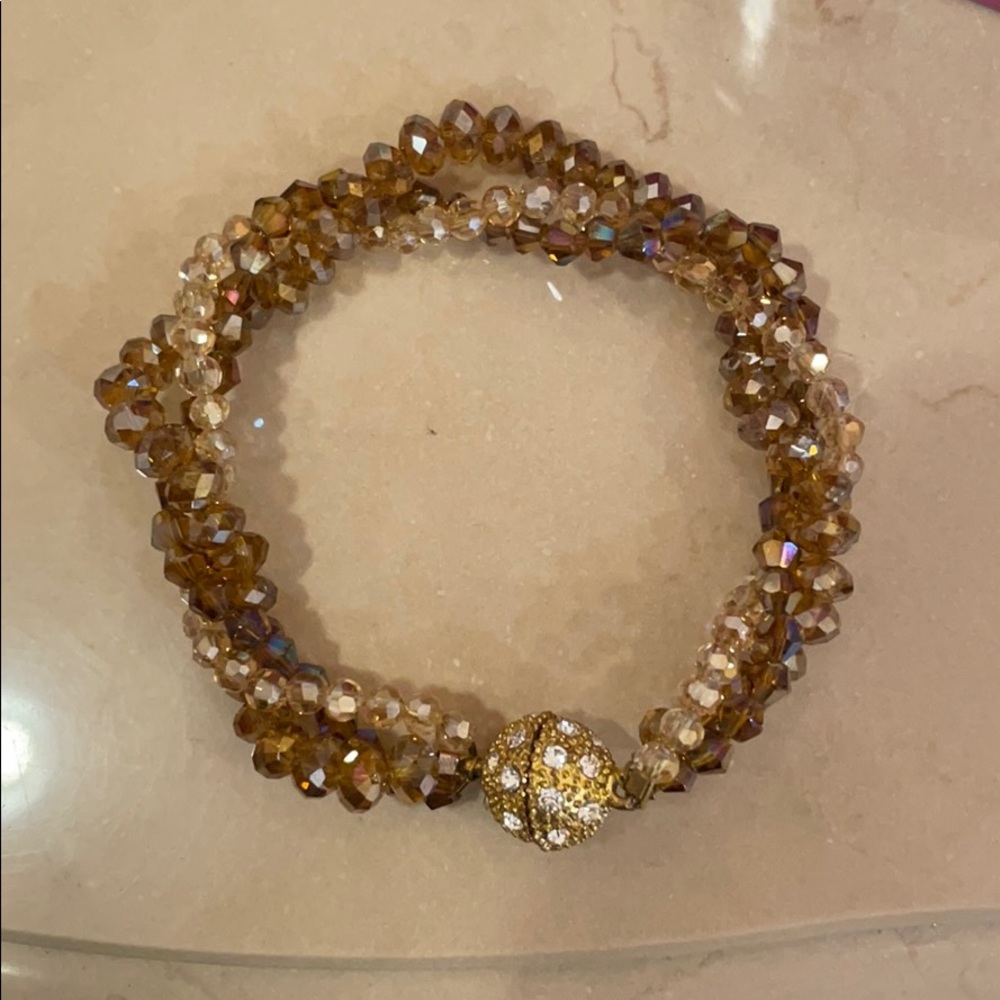 Beautiful amber and gold crystal bracelet ⚜️